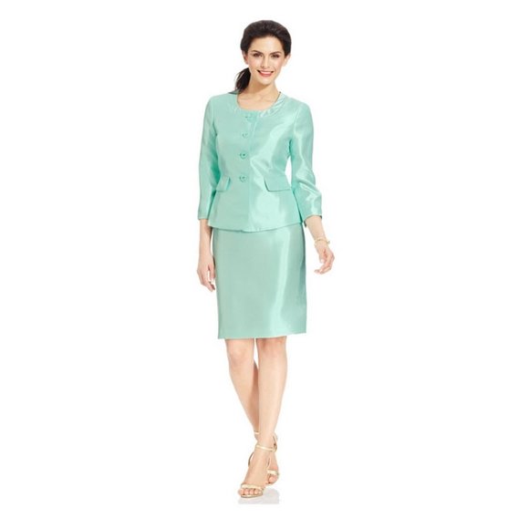 Le Suit Dresses & Skirts - Le Suit Hamptons Mint Green Skirt & Blazer set